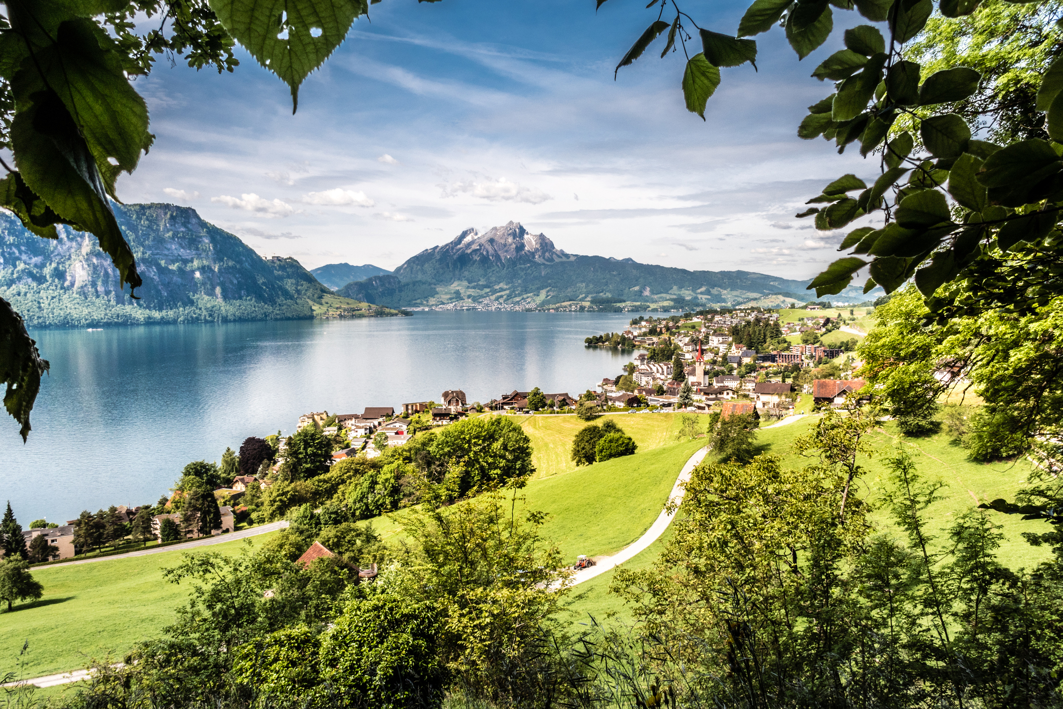View of Lake Lucerne, Weggis and Pilatus, Switzerland iStock 1169357134 3