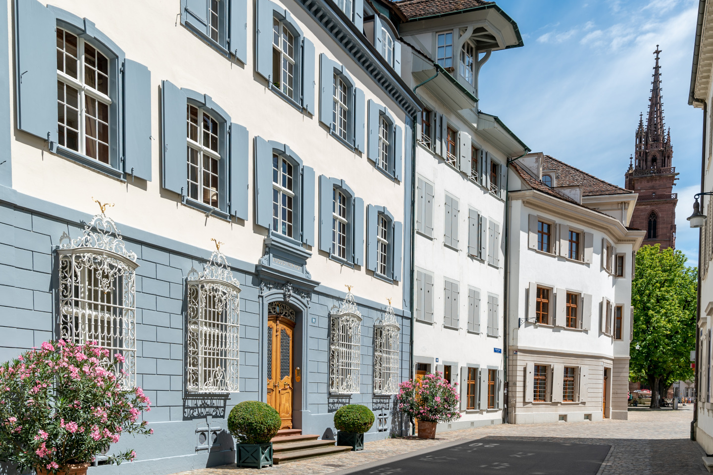 view of the historic old city center in downtown Basel iStock 1256710365 24