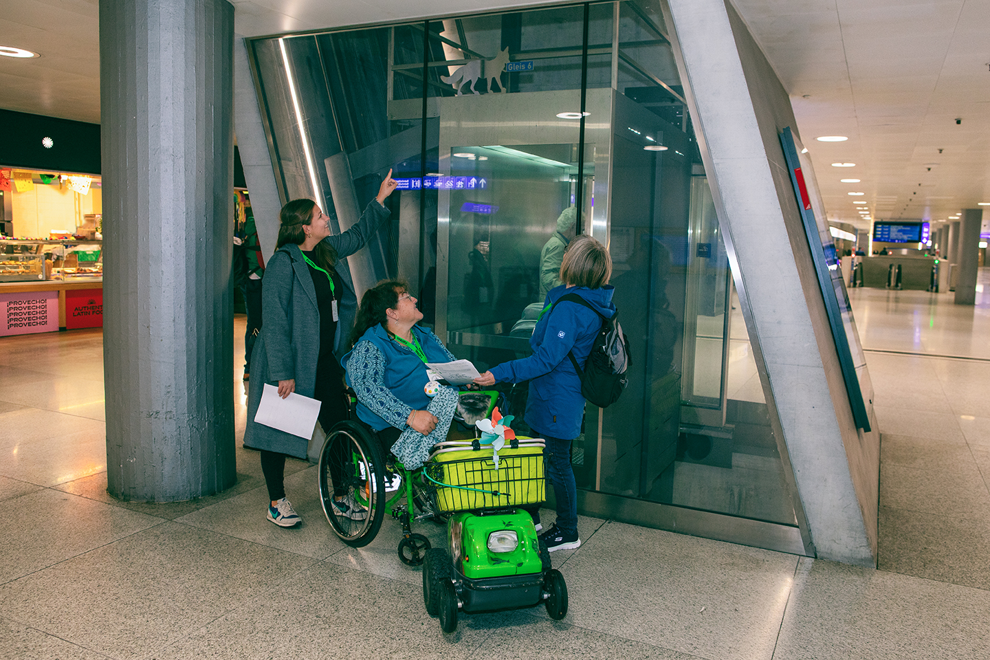 Foxtrail Hauptbahnhof Zrich rollstuhlgngig Erlebnis